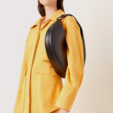 Black Moon Bag With A Ring Strap